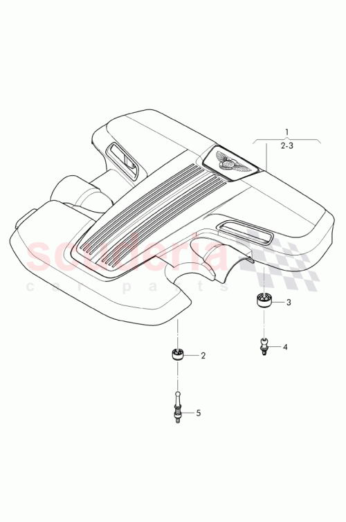 Part Diagram for Bentley WHT 005 484
