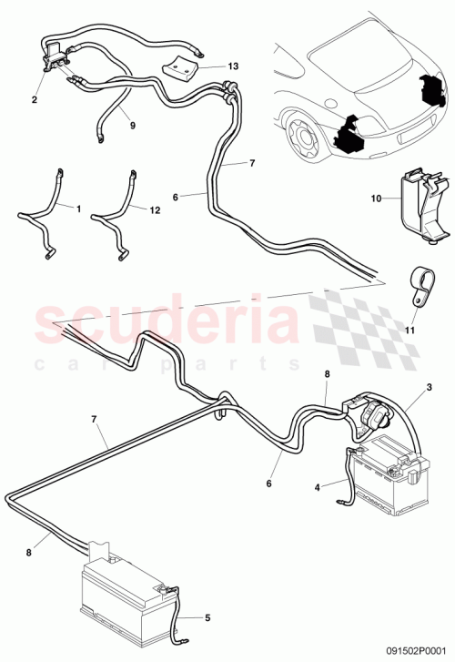 Part Diagram for Bentley 3W0 971 794