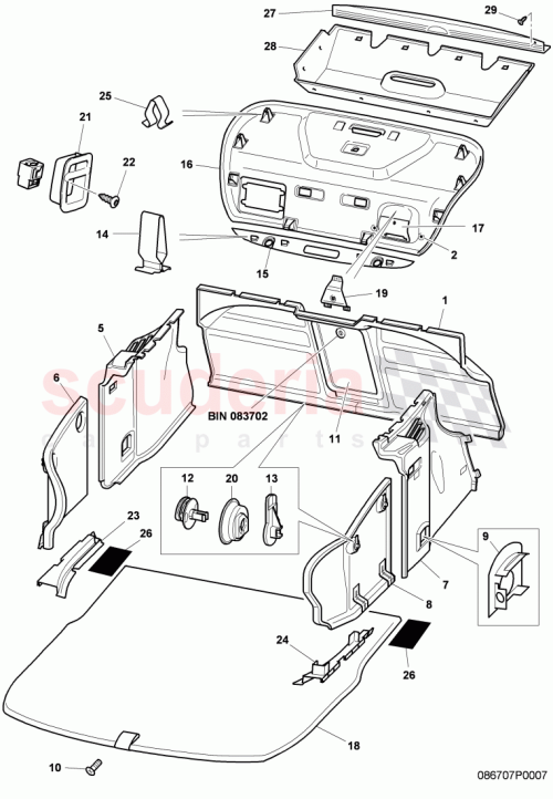 Part Diagram for Bentley 3W8867601AC