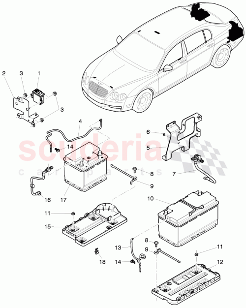 Part Diagram for Bentley 3W3 915 181 B