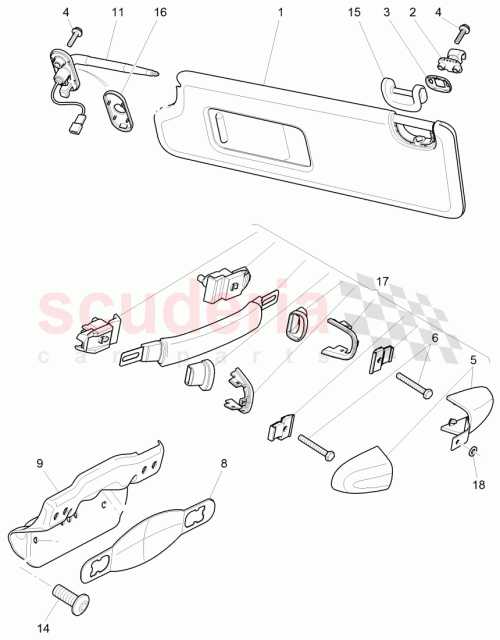 Part Diagram for Bentley 3W0857663F