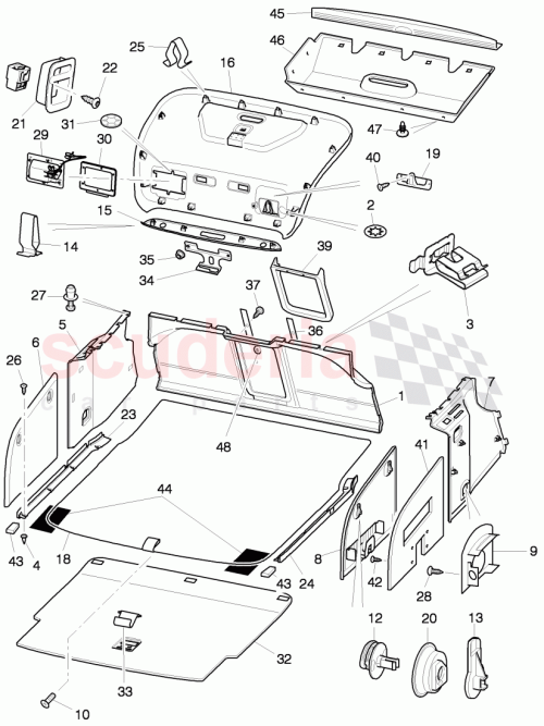 Part Diagram for Bentley 3W5867714AF