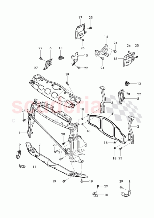 Part Diagram for Bentley 3W0 805 155 AE