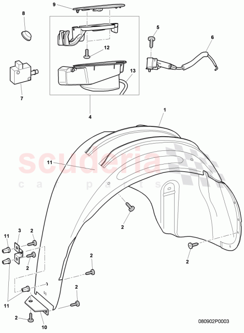 Part Diagram for Bentley 3W7854856
