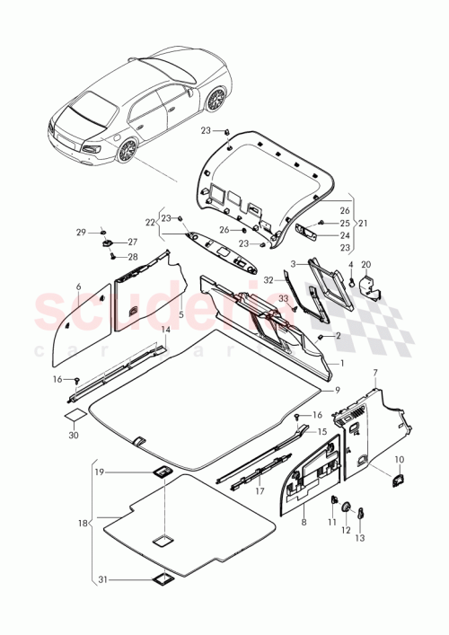 Part Diagram for Bentley 4W0 867 601 G