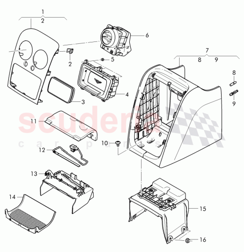 Part Diagram for Bentley 4W0 864 457