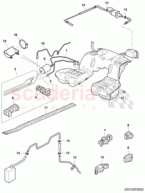 Part Diagram for Bentley 3W3201059F