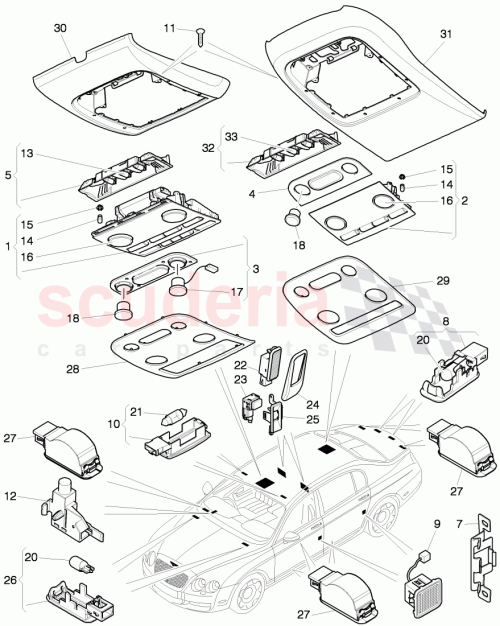 Part Diagram for Bentley 3W5959527AP