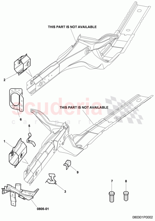 Part Diagram for Bentley 3W0805867