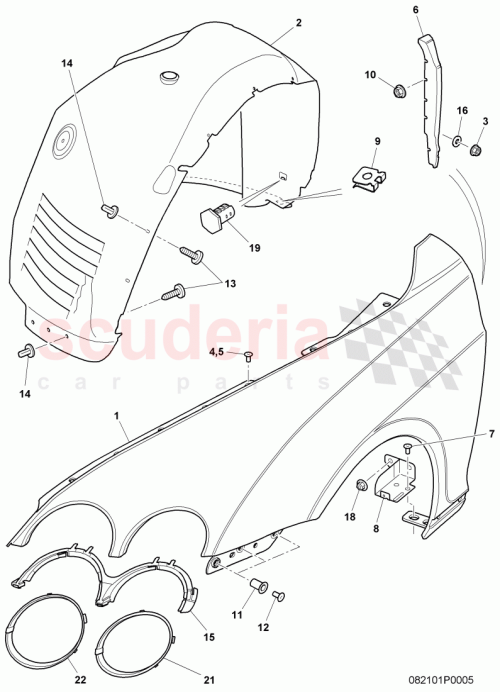 Part Diagram for Bentley 3W8821021Q