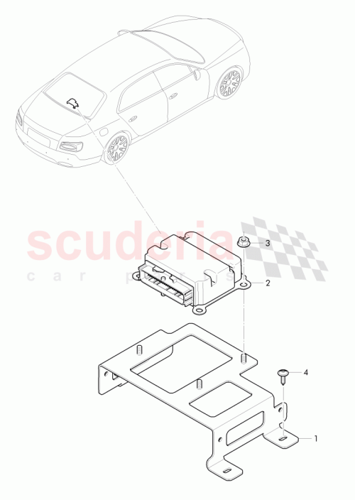 Part Diagram for Bentley 4W0 907 145