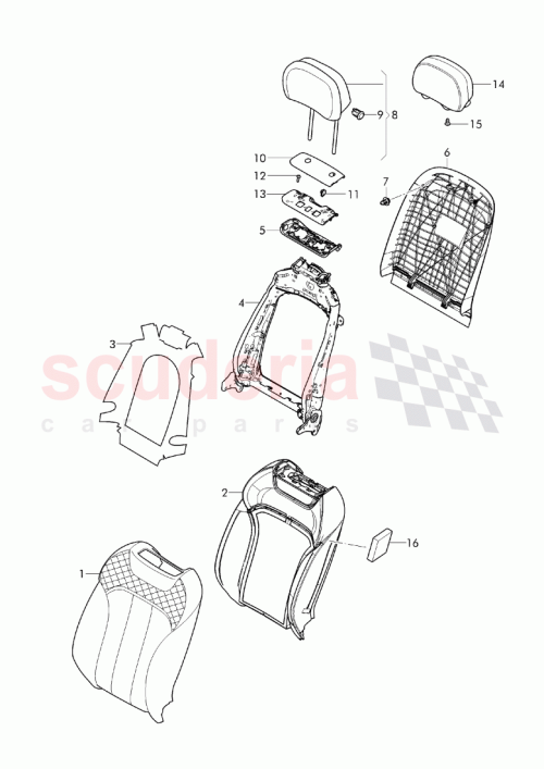 Part Diagram for Bentley 36A 883 083 A