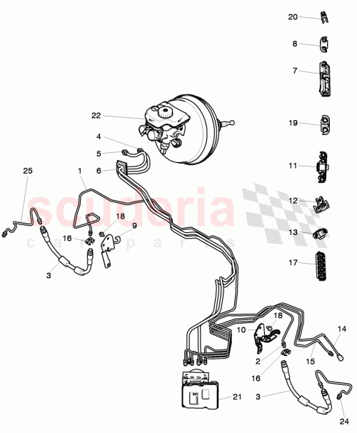 Part Diagram for Bentley 3W0611724B