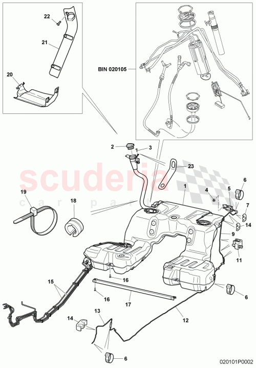 Part Diagram for Bentley 3W0 201 021 BF