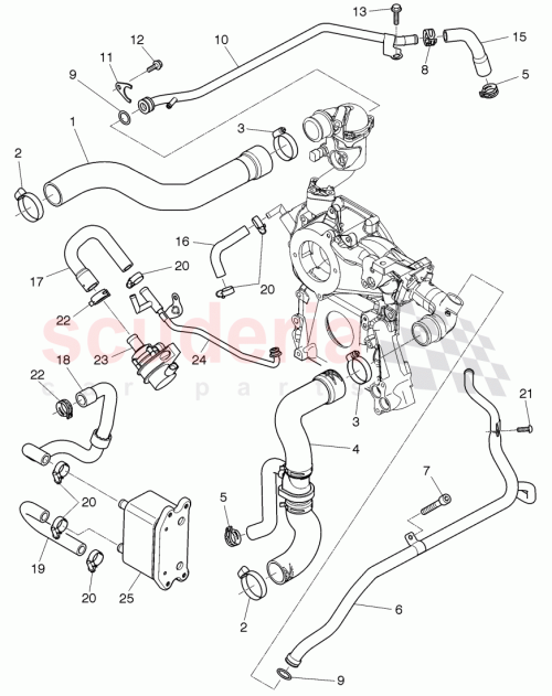 Part Diagram for Bentley 3Y0121081A