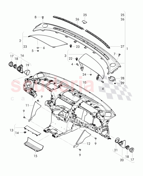 Part Diagram for Bentley 3W0819900