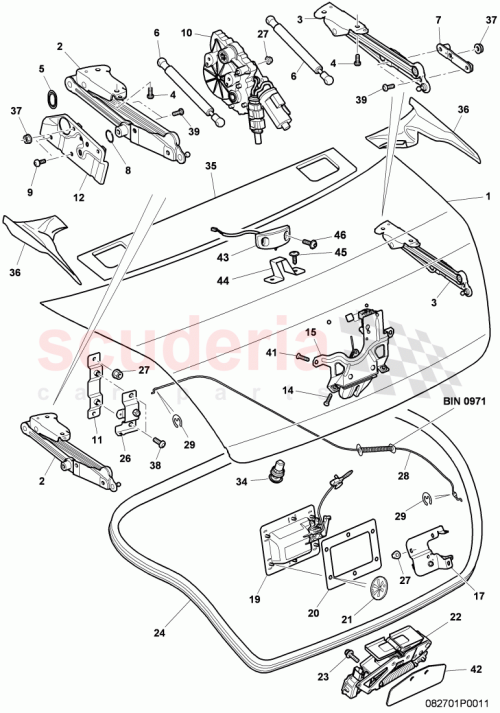 Part Diagram for Bentley 3W7853222C