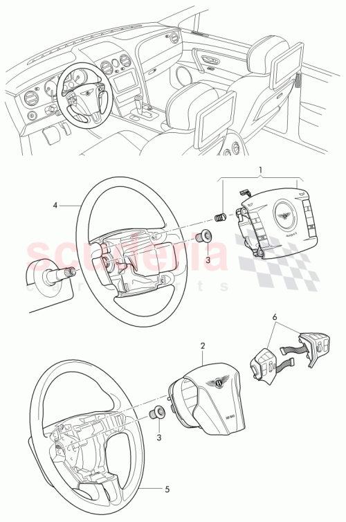 Part Diagram for Bentley 3W0 880 199 AL