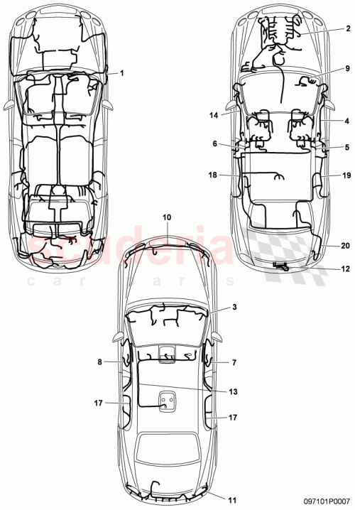Part Diagram for Bentley 3W5971013AB