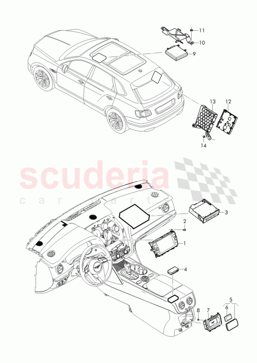 Part Diagram for Bentley 36A 919 606 A