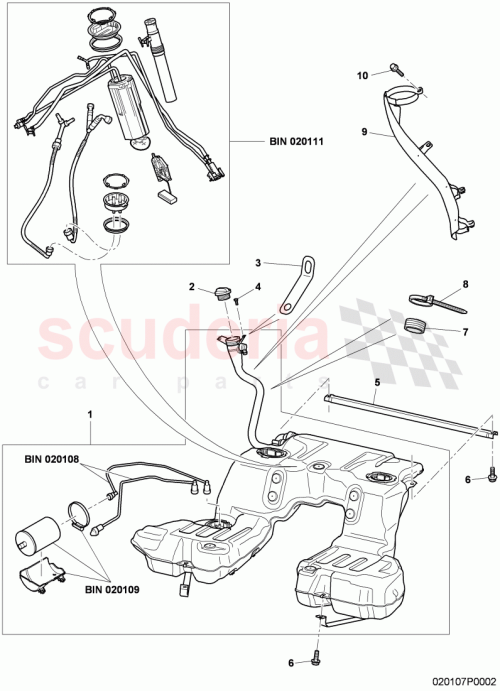 Part Diagram for Bentley 3W8201021AF