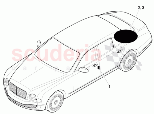 Part Diagram for Bentley 3Y0 010 000 AE