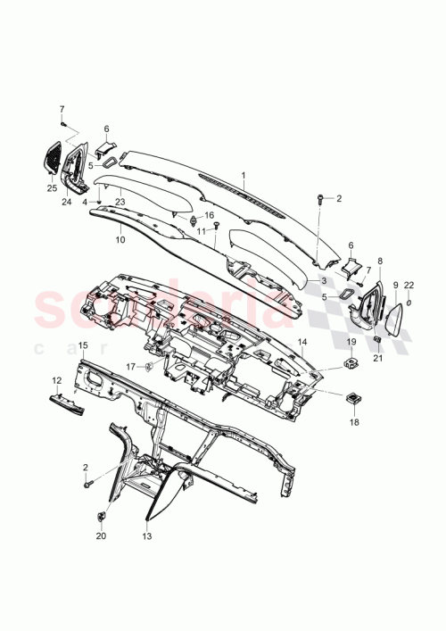 Part Diagram for Bentley 3Y0860261B
