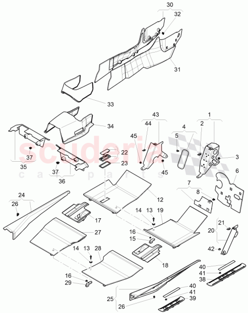 Part Diagram for Bentley 3Y2 864 431 A