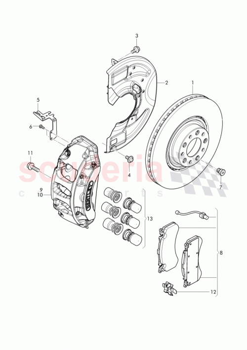 Part Diagram for Bentley 3Y0615301A