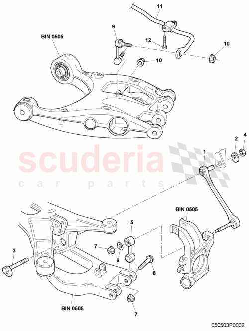 Part Diagram for Bentley 3W7511407B