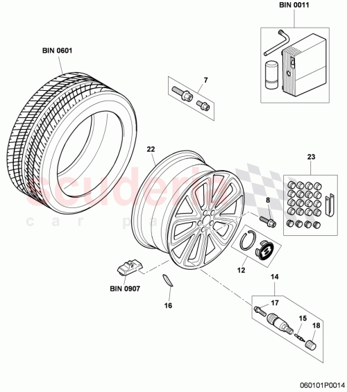 Part Diagram for Bentley 3W0615146A