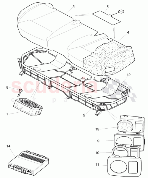 Part Diagram for Bentley 3W4885405M