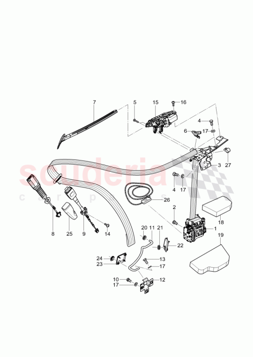Part Diagram for Bentley 3W1 857 705 K