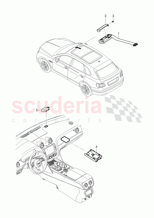 Part Diagram for Bentley 8V0 919 813 B