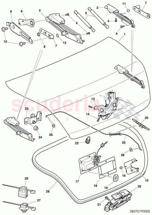 Part Diagram for Bentley 3D5827301Q