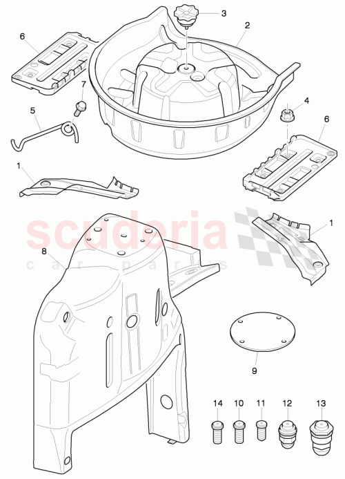 Part Diagram for Bentley 3W8 810 363 B