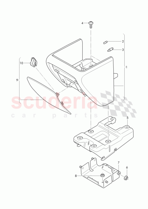 Part Diagram for Bentley 3W7863361A