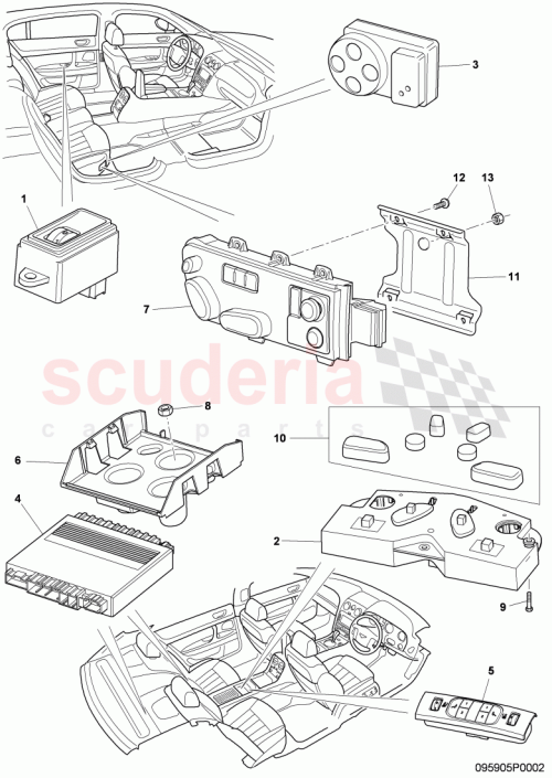 Part Diagram for Bentley 3W5959561C
