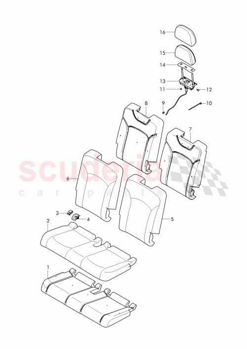 Part Diagram for Bentley 36A 883 088 A