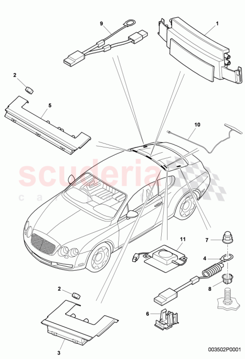 Part Diagram for Bentley 3W0 035 225 BF