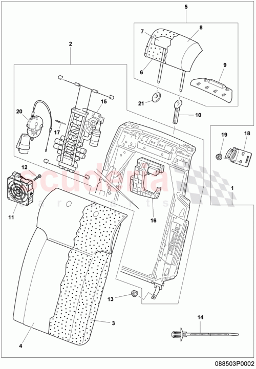Part Diagram for Bentley 3W5885987C