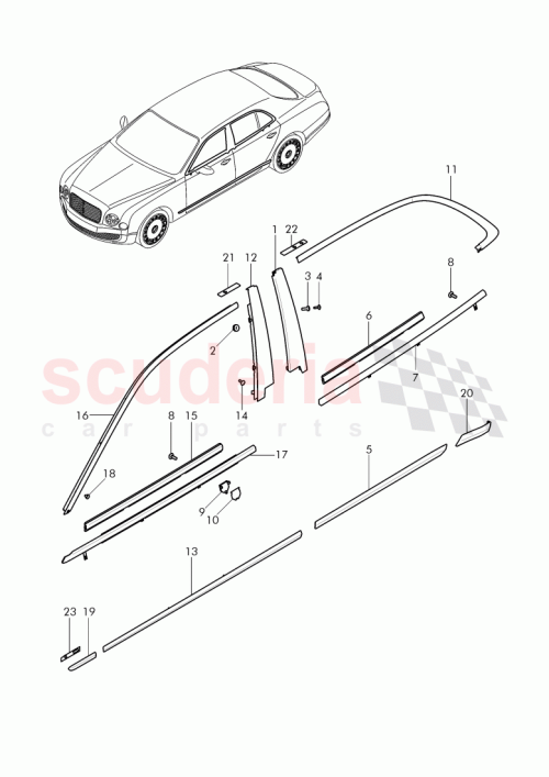 Part Diagram for Bentley 3Y5839541A