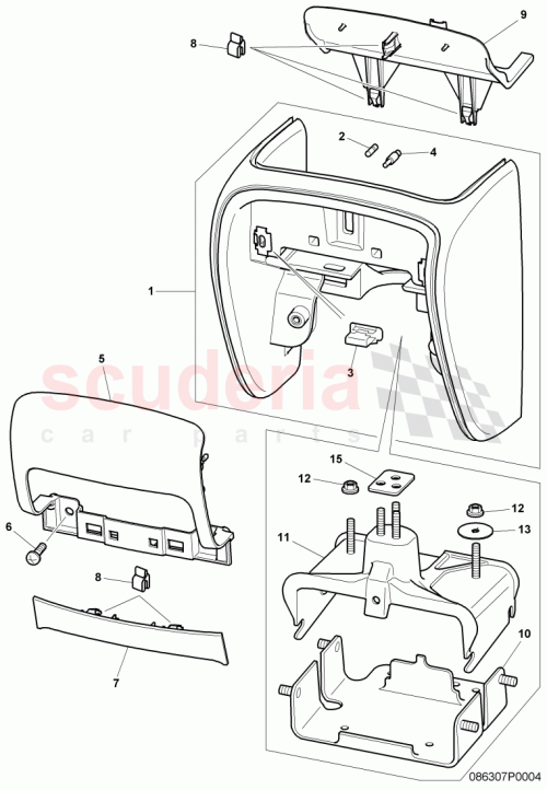 Part Diagram for Bentley 3W7863535