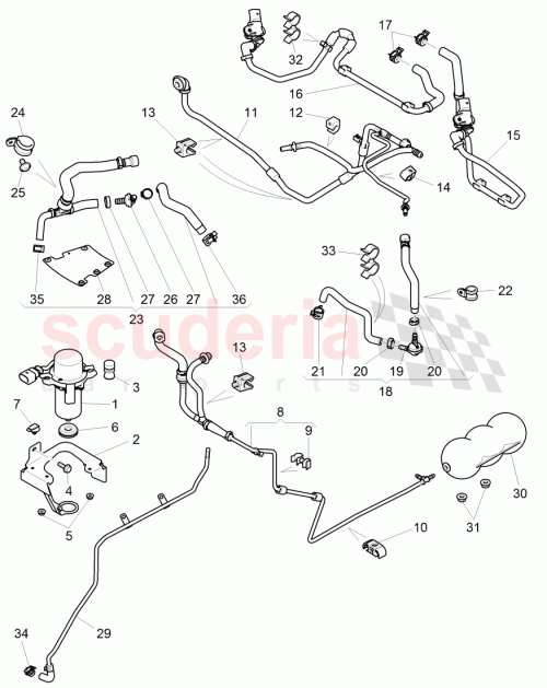 Part Diagram for Bentley 3Y0927317A