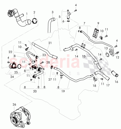 Part Diagram for Bentley WHT 001 011