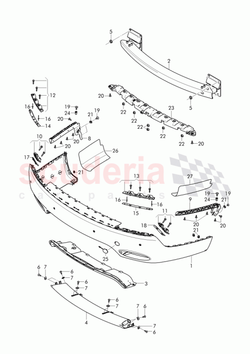 Part Diagram for Bentley 4W0 807 375 B