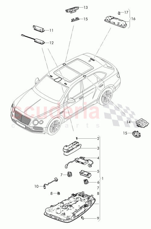 Part Diagram for Bentley 36A 947 135 R