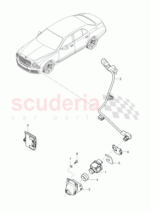 Part Diagram for Bentley 3Y0 853 547