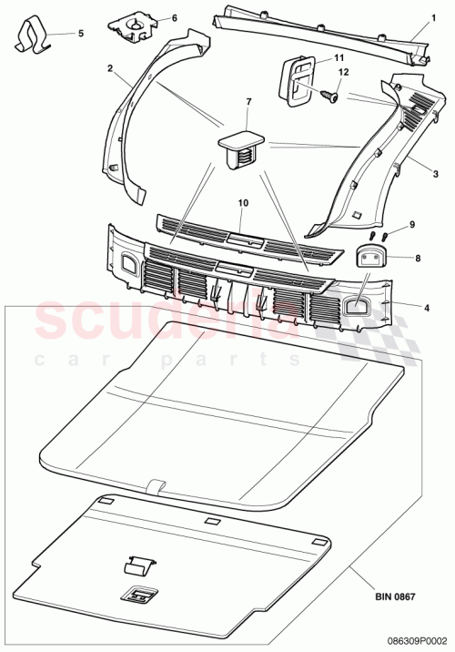 Part Diagram for Bentley 3W5 863 667 G