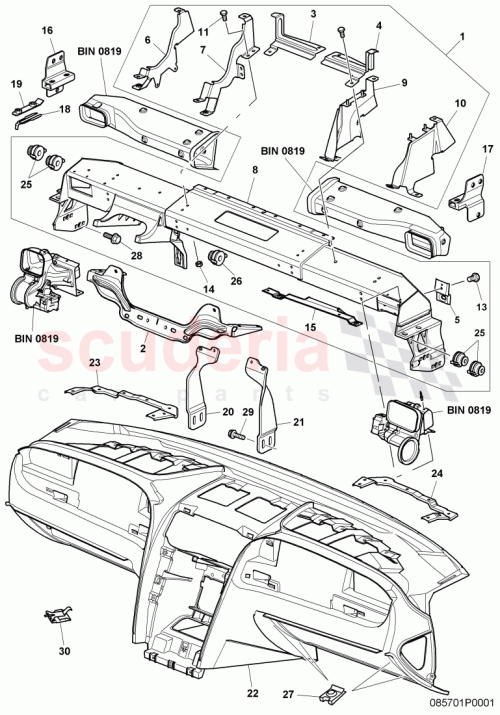 Part Diagram for Bentley 3D0857173